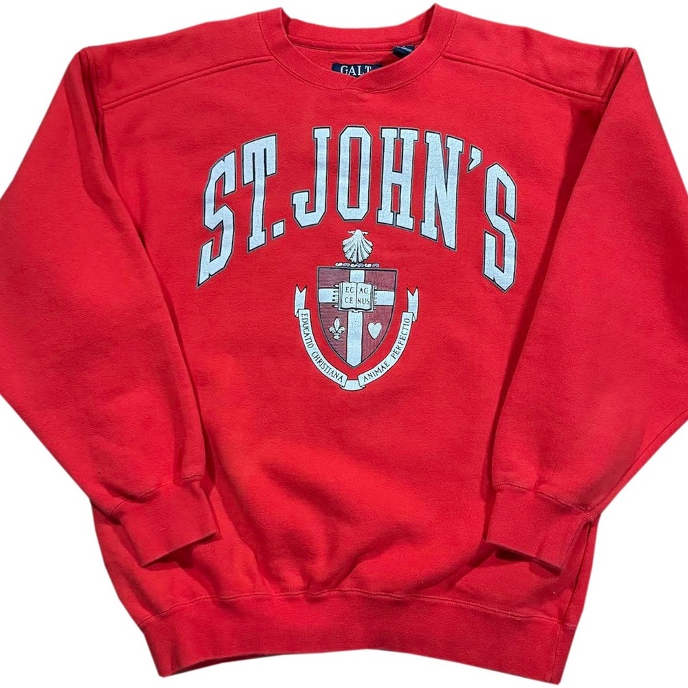 Vintage Galt Crew St John's Spell Out Sweatshirt (Size L)